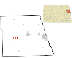 Location of Larimore, North Dakota
