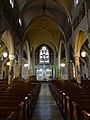 Nave and altar of Saint Patrick Church; Lowell, MA; 2012-05-19