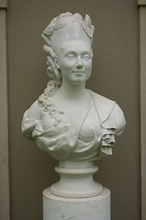 Nicole Charlotte Marie Louise Le Dee de Rencourt (Madame du Pont) by Maurice Constant Favre, 1890-1915, marble - Winterthur Museum - DSC01693