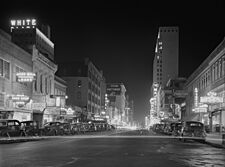Night view, downtown section, Dallas, Texas ppmsca09600u