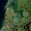 North Holland, Flevoland and parts of Friesland by Sentinel-2, 2018-06-30 (small version)