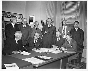 Officials of the AAS in 1947