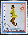Peggy Fleming 1983 Paraguay stamp