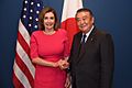 Pelosi with Japanese Speaker Oshima at G7 Brest Parlement