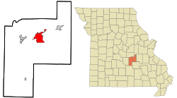Location of Rolla within County and State