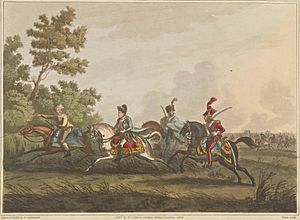 Plate X from 'An Historical Account of the Campaign in the Netherlands' by William Mudford (1817)