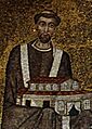 Pope Honorius I – Apse mosaic of Sant'Agnese fuori le mura – Rome (2016)