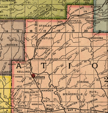 Premier series map of Oklahoma and Indian Territory cropped
