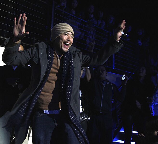 Randall Park in NY on February 4, 2015 Photo by Lia Chang