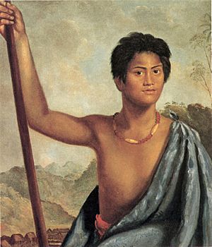 Robert Dampier's oil on canvas painting 'Karaikapa, a Native of the Sandwich Islands', 1825