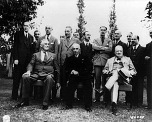 Roosevelt Inönü and Churchill in Cairo cph.3b15312