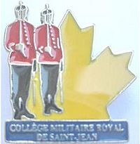 Royal Military College Saint-Jean enamel pin