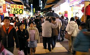 Shilin night market alley