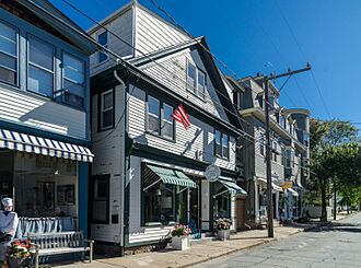 Shops in historic Stonington, Connecticut