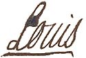 Louis XV's signature