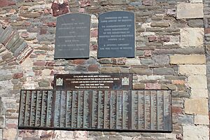 St Peter's Castle Park memorial