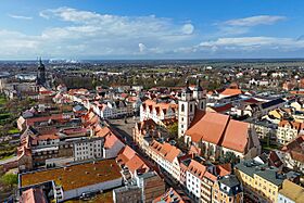 Stadtkirche Marktplatz Schlosskirche Wittenberg Luftbild 2024 Toni Klemm.jpg