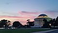 Sunset and clouds at the Jefferson Memorial