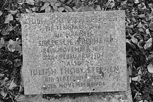 The grave of Sir Leslie Stephen, Highgate Cemetery, London