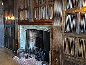 The linenfold panelling at Sutton House