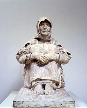 The mother of the killed - Francesco Ciusa, Civic art Gallery