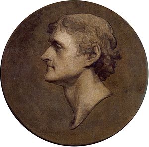 Thomas Jefferson Medallion Portrait by Gilbert Stuart, 1805