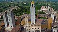 Towers of San Gimignano, Tuscany, Italy. View from Torre Grossa tower. 2014