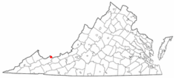 Location of Pocahontas, Virginia