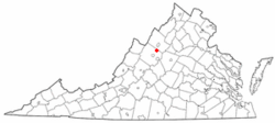 Location of Weyers Cave, Virginia