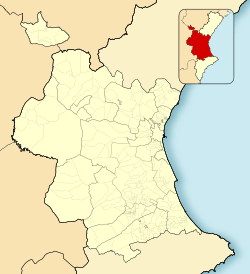 Benifairó de la Valldigna is located in Province of Valencia