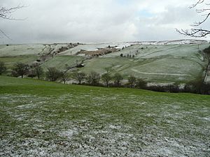 View east from Blaen Bwch Farm 674351