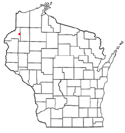 Location of Rusk, Wisconsin