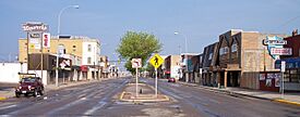 Dakota Avenue in downtown Wahpeton, 2007