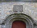 020 Plougastel Chapelle Saint-Adrien Porte entrée et inscription
