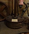 1830s beam engine piston with rope seal, Coalbrookdale Museum of Iron
