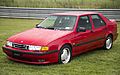 1995 Saab 9000 Aero in Imola Red, front left (Lime Rock)