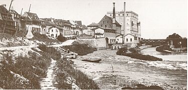 1 Ultsch1 Leinritt am Fischerrain Pumpwerk Maxbrücke um 1902 S. 34