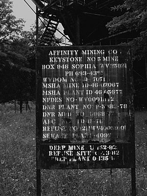 Affinity West Virginia Mine sign