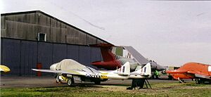 Aircraft outside the Bournemouth Air Museum, Hurn. - geograph.org.uk - 348820
