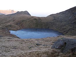 Picture if a mountain lake in Cumbria, England