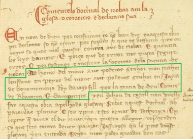 Biblioteca de Catalunya MS 239, fol. 65r cropped - highlighted selection