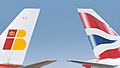British Airways Iberia aircraft tails BA IB