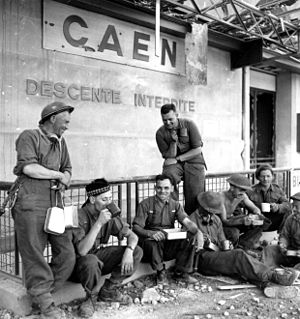 Caen gare 1944