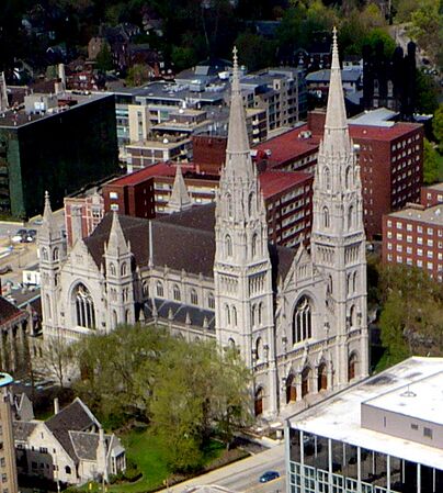 Cathedral of Saint Paul Pittsburgh aerial