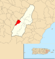 Ceiba, Las Piedras, Puerto Rico locator map