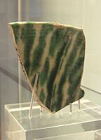 Chinese sancai sherd 9th 10th century found in Samarra