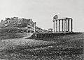Colonnes du temple de Zeus olympien, 1839