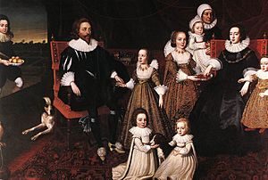 Cornelis Janssens van Ceulen - Sir Thomas Lucy and his Family - WGA11956
