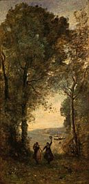 Corot Reminiscence of the Beach of Naples
