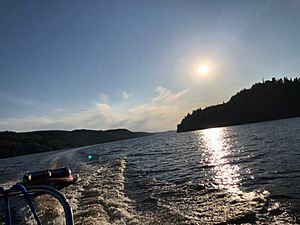Crépuscule sur La Baie Moncouche - Lac Kénogami